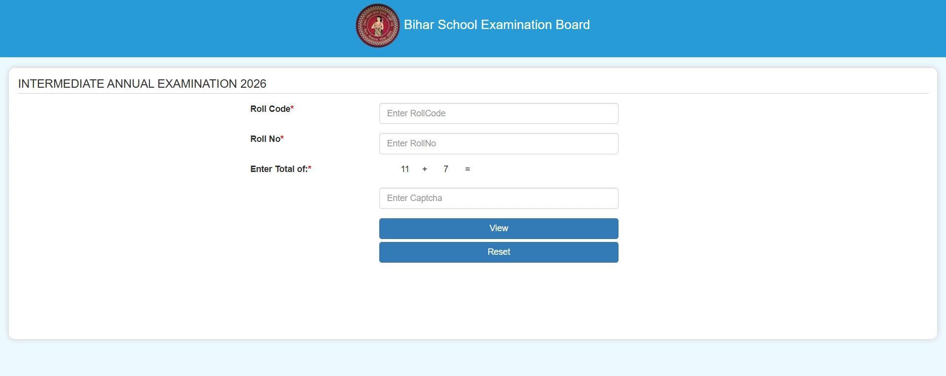 Sarkari result 12th 2026 bihar board